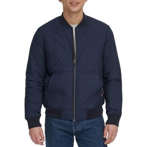 Men's Navy Levi’s Quilted Bomber Jacket